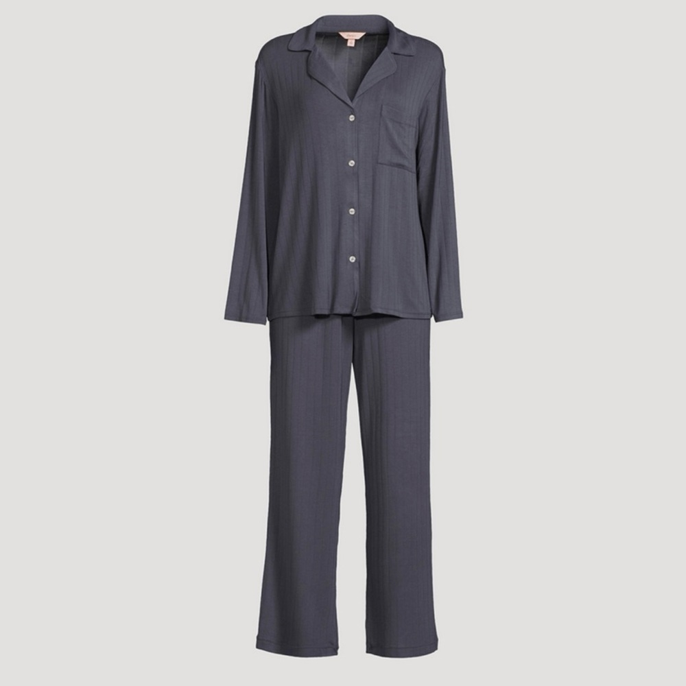 EBERJEY
Gisele Rib Long Pajama Set (Graphite) - Picture 4 of 7